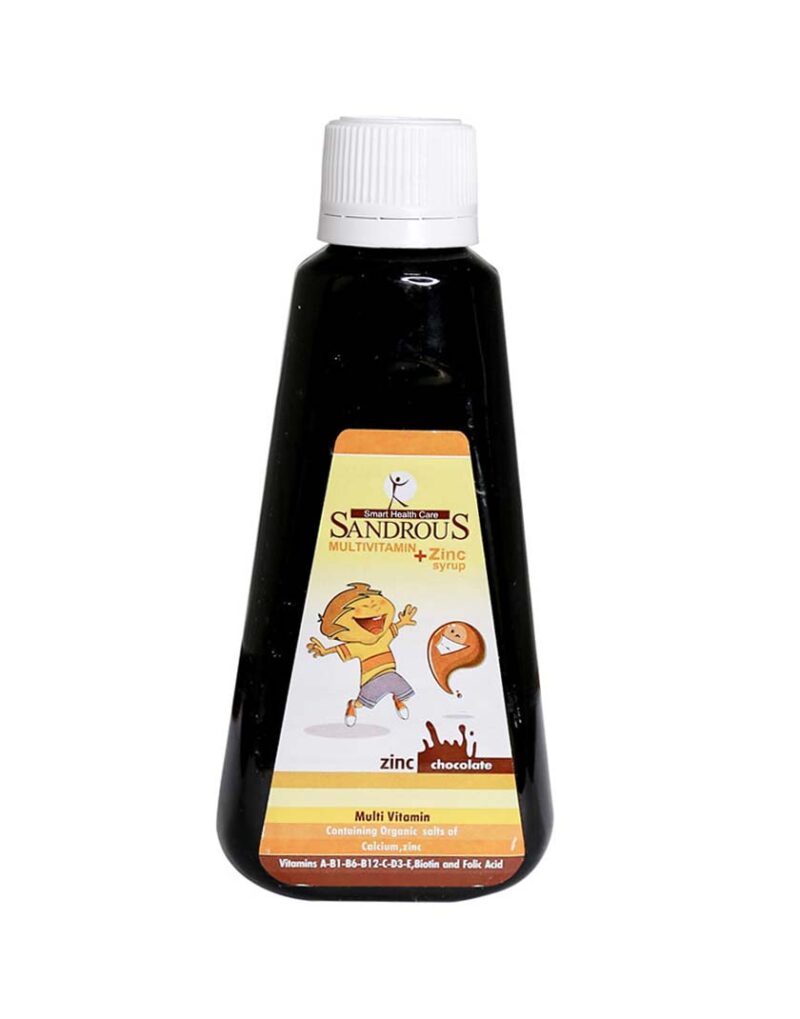 شربت مولتی ویتامین + زینک سندروس 200 میلی لیتر