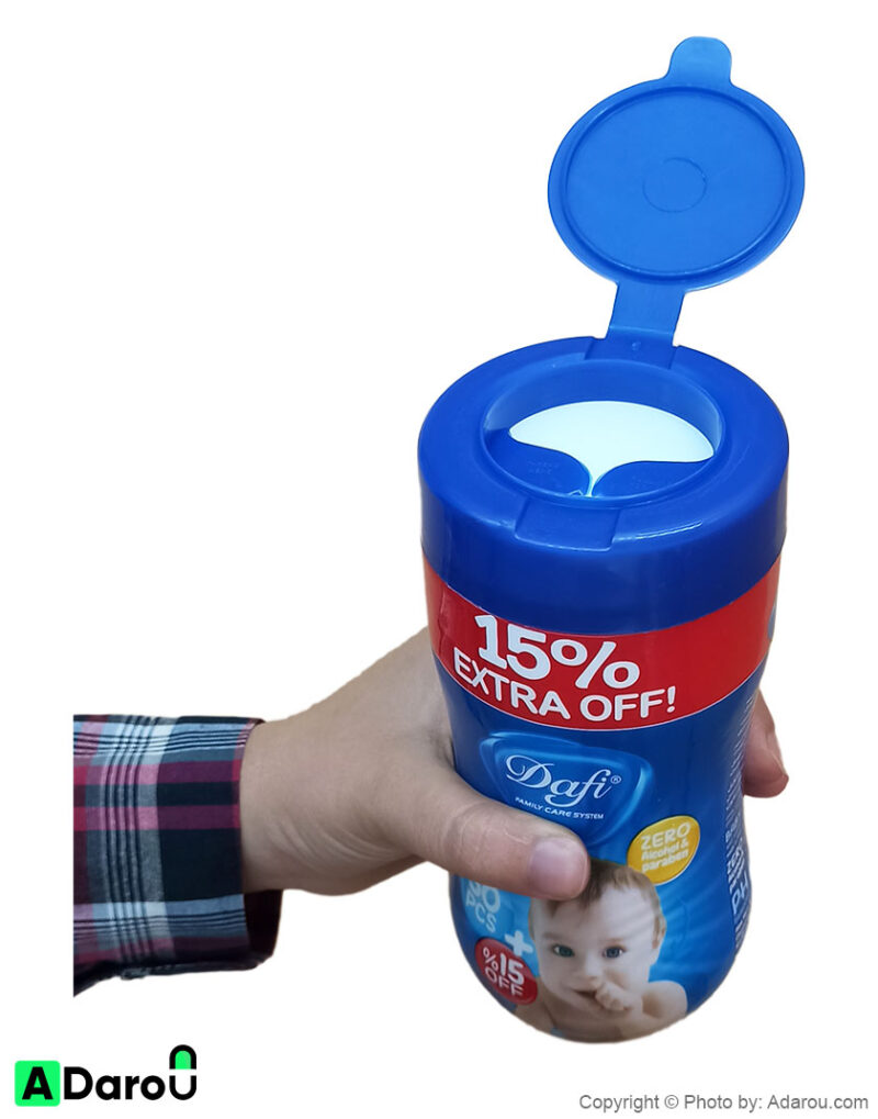 دستمال مرطوب پاک کننده کودک 50 عدد دافی