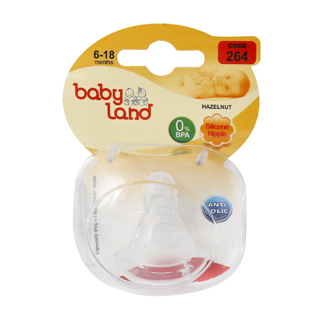 264 سر شیشه مناسب نوزادان از 6 تا 18 ماهگی کد 264 بیبی لند