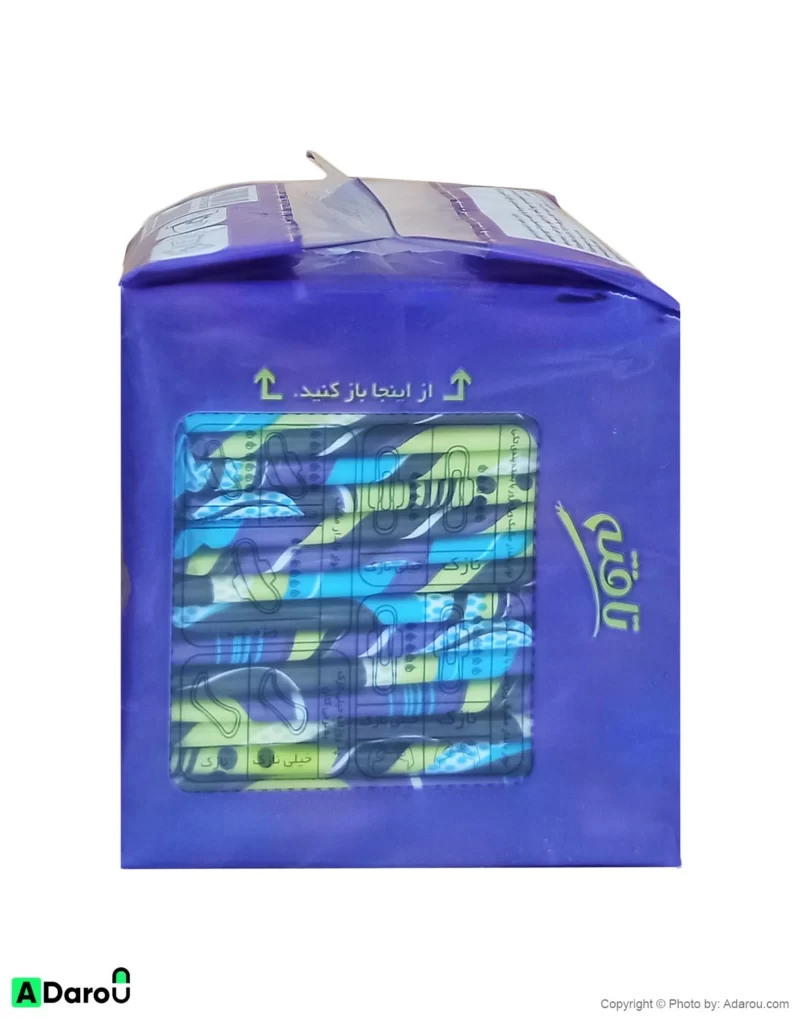 پد بهداشتی روزانه خیلی نازک جنس کتانی (پوست حساس) 20 عددی تافته
