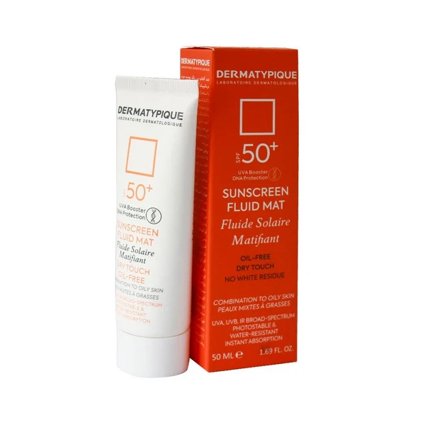 ضدآفتاب +SPF50 مت بی‌رنگ پوست چرب درماتیپیک 50 میلی‌لیتر Dermatypique