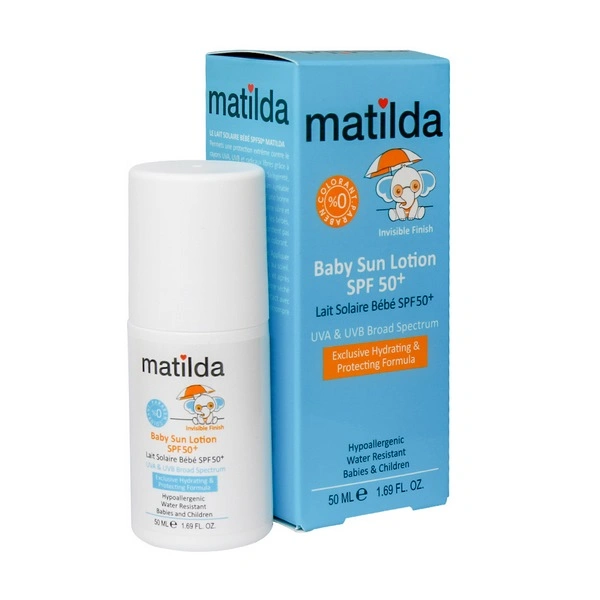 لوسیون رولی ضدآفتاب +SPF50 کودک ماتیلدا 50 میلی‌لیتر matilda