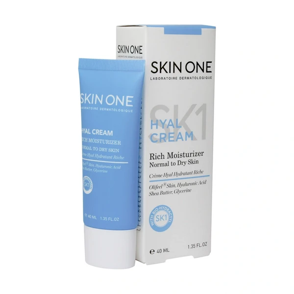 کرم هیال مرطوب‌کننده مناسب پوست نرمال تا خشک اسکین وان 40 میلی‌لیتر Skin One