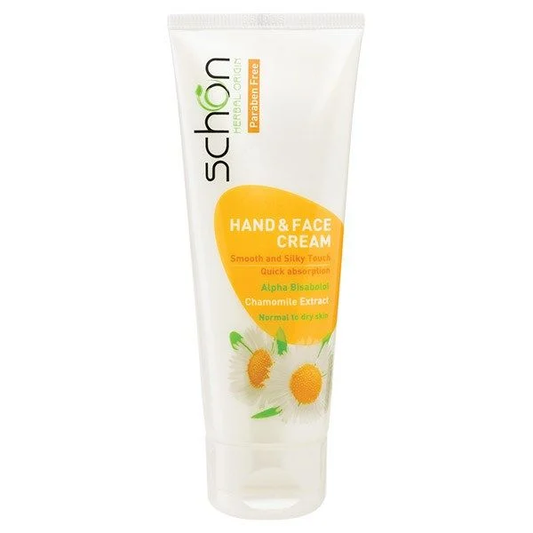 کرم دست و صورت حاوی عصاره بابونه مناسب پوست‌ های نرمال تا خشک شون 75 میلی‌لیتر Schon