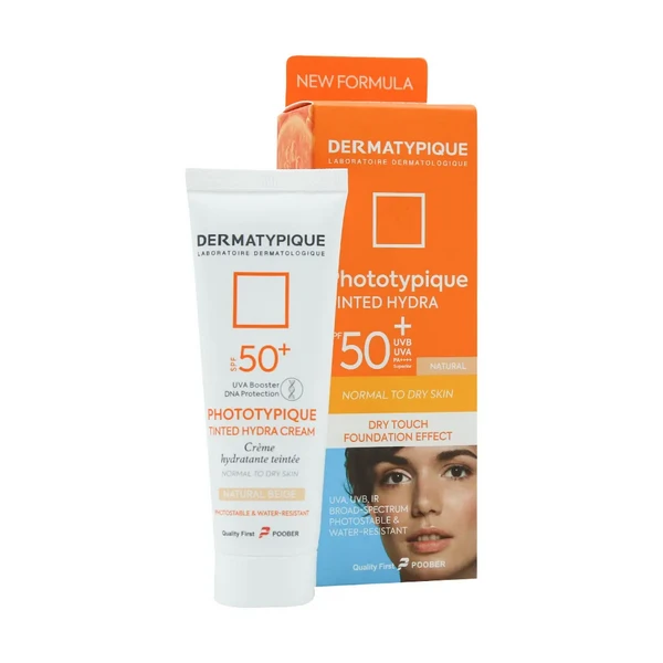 کرم ضدآفتاب +SPF50 پوست خشک بژ طبیعی درماتیپیک