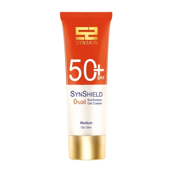 کرم ژل ضد آفتاب بی رنگ فاقد چربی ساین شیلد +SPF50 ساین اسکین