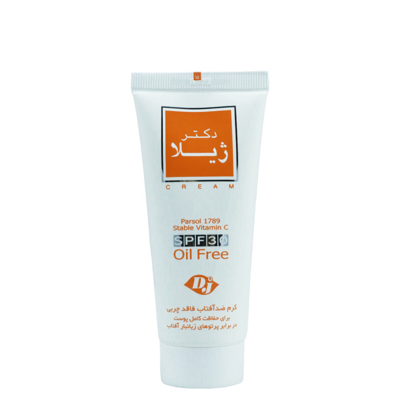 کرم ضدآفتاب SPF30 بی‌رنگ فاقد چربی ضد چروک دکتر ژیلا 65 گرم Doctor Jila