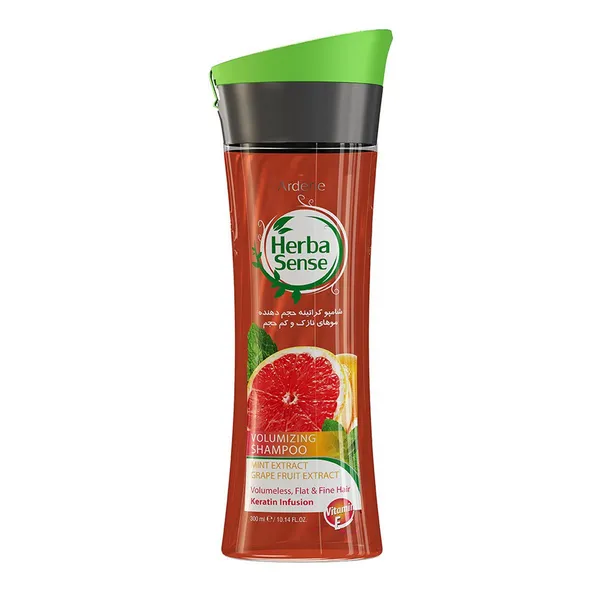 شامپو کراتینه حجم دهنده موهای نازک و کم حجم آردن هرباسنس 300 گرم Ardene HerbaSense