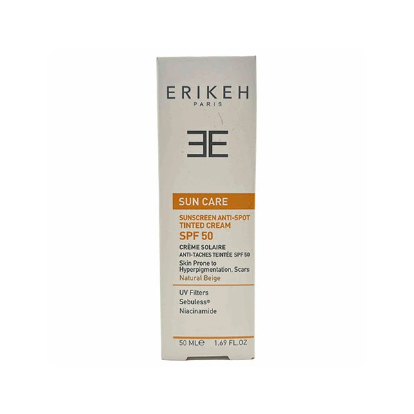 کرم ضدآفتاب ضدلک بژ طبیعی SPF50 اریکه 50 میلی‌لیتر Erikeh