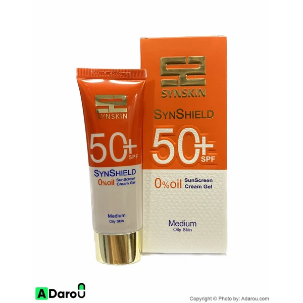 کرم ژل ضد آفتاب فاقد چربی ساین شیلد +SPF50 مدیوم ساین اسکین