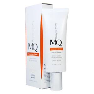 1633774744فایل-سری-6--1400 کرم ضدآفتاب SPF50 نرمال بژ روشن ام کیو 55 میلیلیتر MQ - Image 1