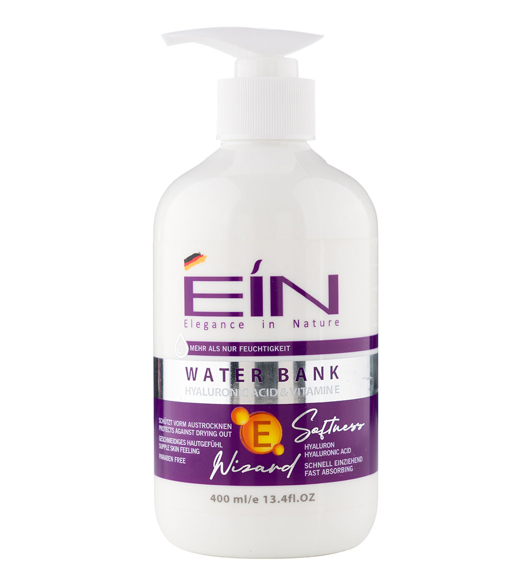 کرم آبرسان پوست پمپی حاوی هیالورونیک اسید و ویتامین ای 400 میل ای آی ان Ein