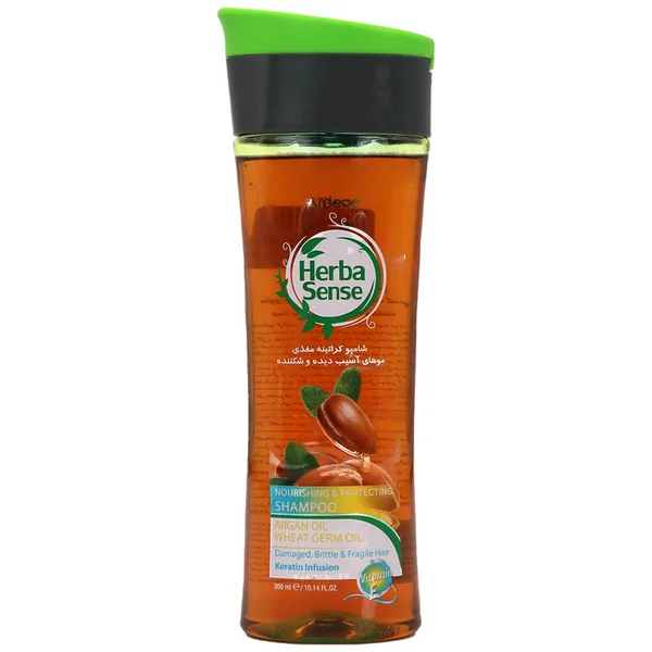 شامپو کراتینه مغذی مو آسیب دیده و شکننده آردن هرباسنس 300 گرم Ardene HerbaSense
