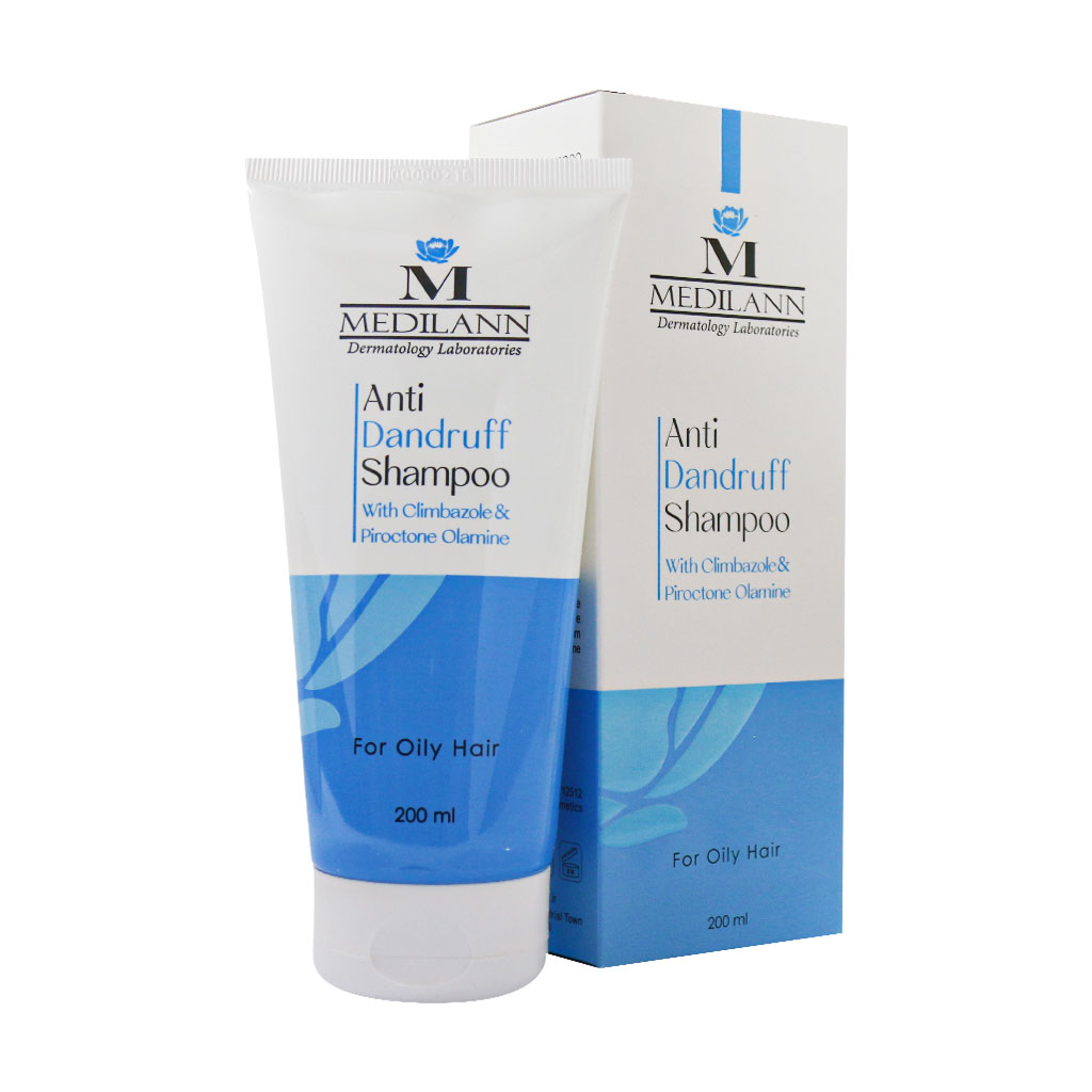 شامپو ضد شوره موهای چرب مدیلن  200 میلی لیتر Medilann