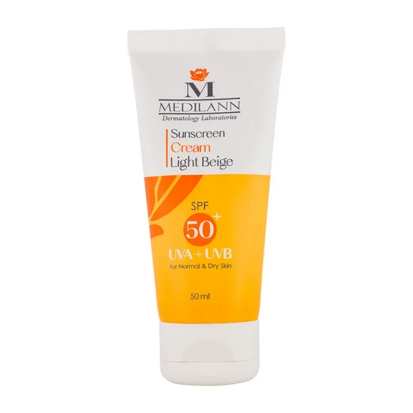 کرم ضد آفتاب Spf50 بژ روشن پوست خشک و معمولی مدیلن