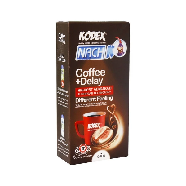 کاندوم کافئین کدکس 12 عددی Kodex Coffee+Delay