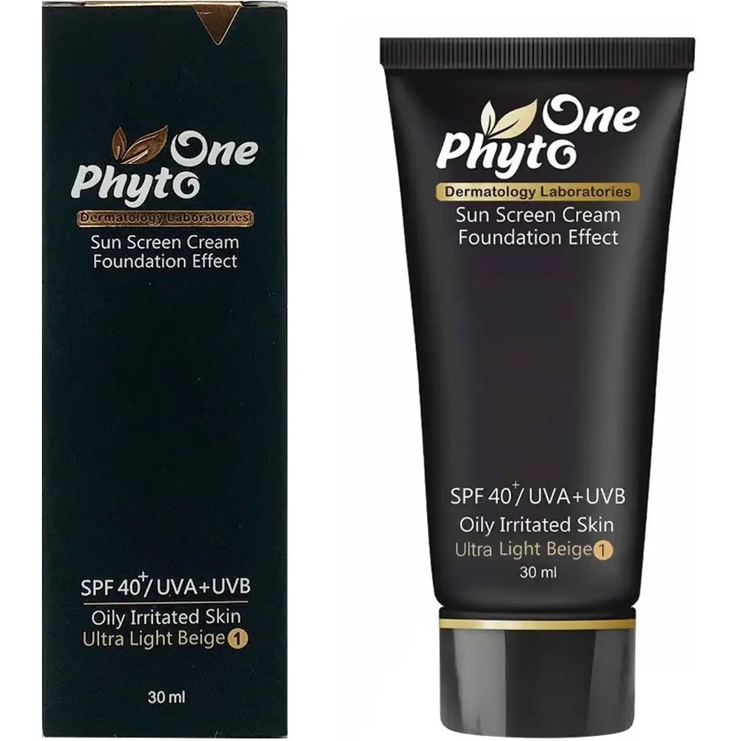 ضدآفتاب کرم پودری کد 1 بژ خیلی روشن +SPF40 مناسب پوست چرب و حساس فیتووان