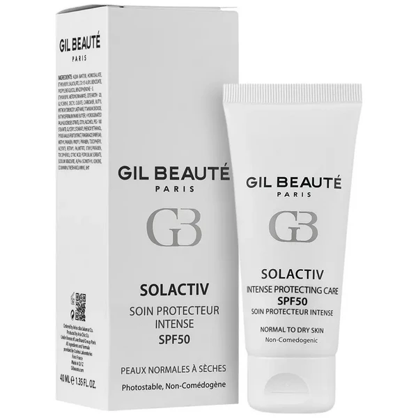 ضدآفتاب قوی SPF50 بی‌رنگ پوست خشک و نرمال ژیل بوته 40 میلی‌لیتر GIL Beaute