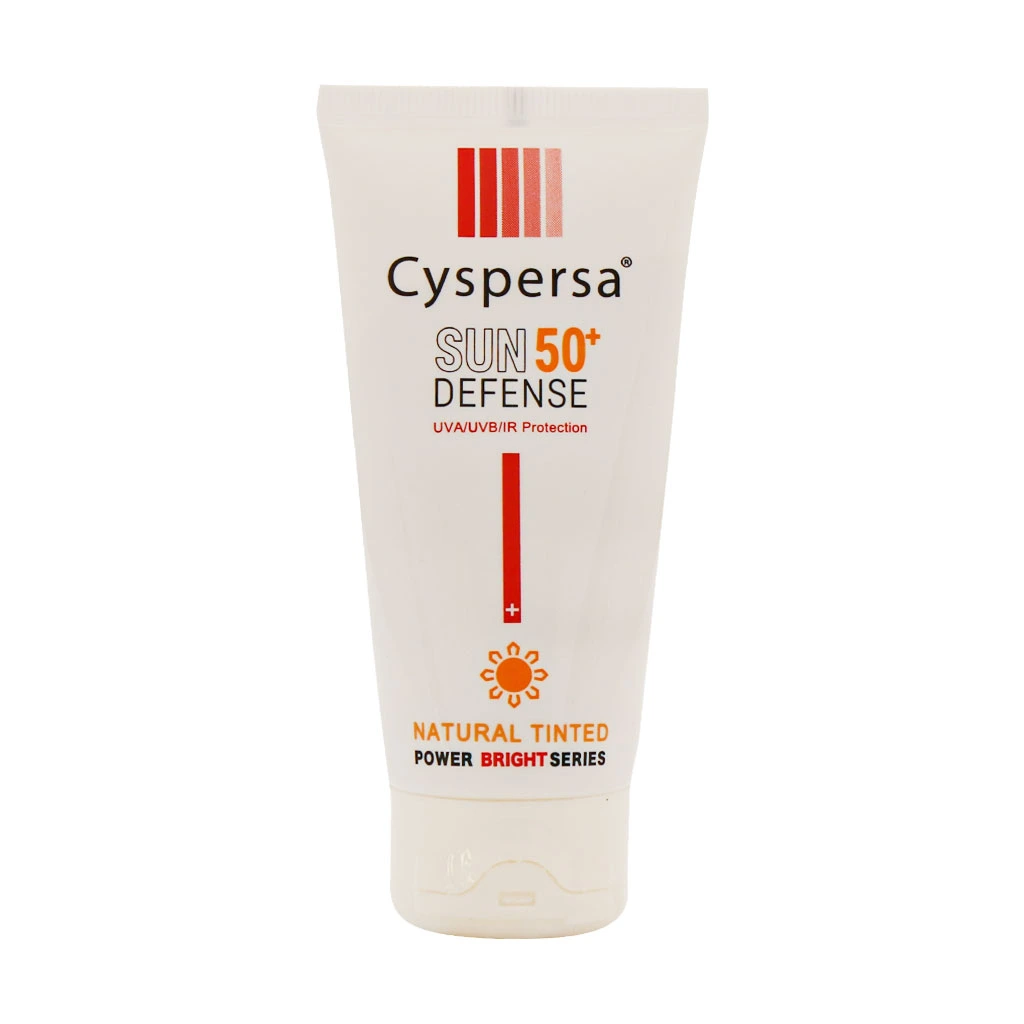 کرم ضدآفتاب رنگی (طبیعی) روشن کننده 50 SPF سیسپرسا 50 میلی‌لیتر Cyspersa