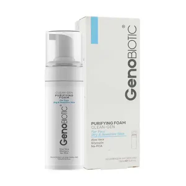 فوم شستشوی صورت مناسب پوست خشک و حساس ژنوبایوتیک-داروخانه انلاین آدارو