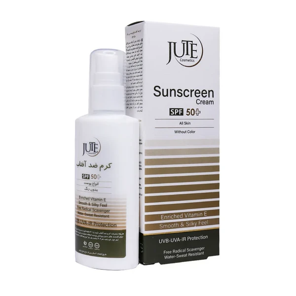 کرم ضدآفتاب +50 SPF پوست چرب بی رنگ ژوت 100 میلی‌لیتر