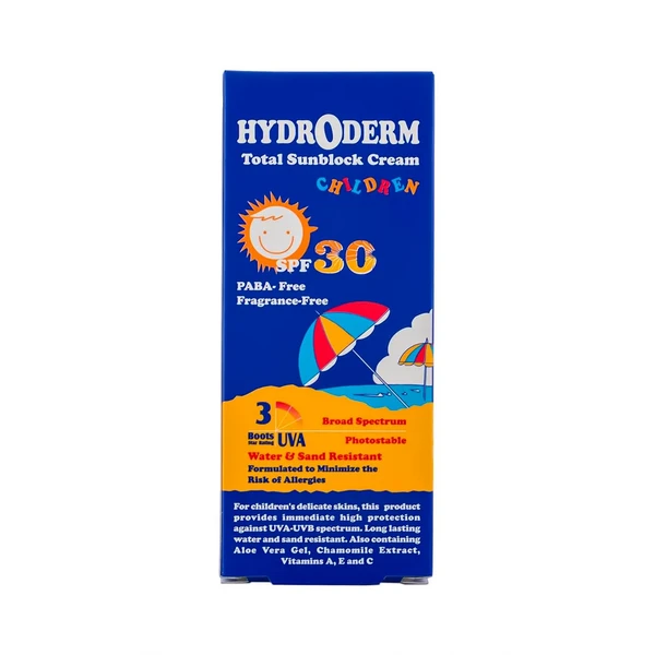 کرم ضدآفتاب کودکان 30 spf هیدرودرم