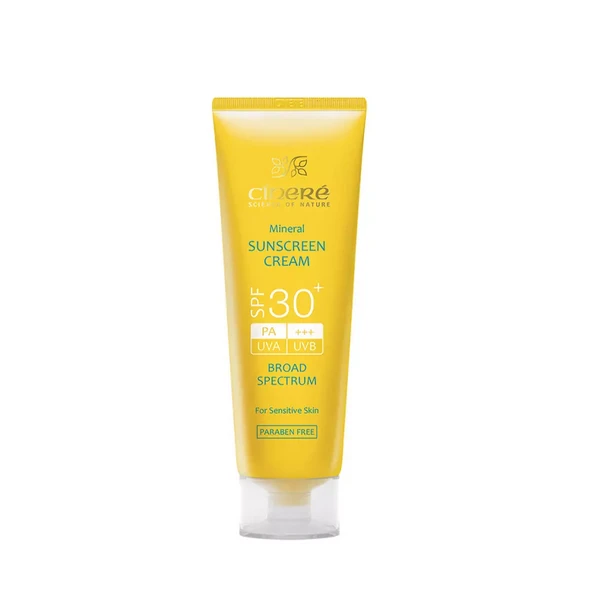 کرم ضدآفتاب 30 SPF پوست حساس بدون رنگ سینره