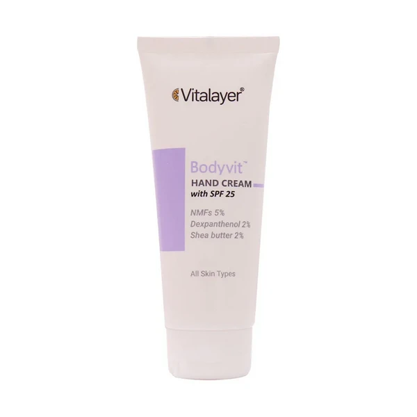 کرم مرطوب کننده دست SPF25 بادی ویت ویتالیر 75 میلی‌لیتر Vitalayer