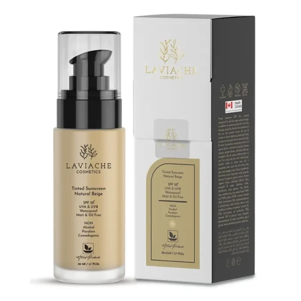 کرم ضدآفتاب مات +SPF50 بژ طبیعی لاویاچه_داروخانه آنلاین آدارو