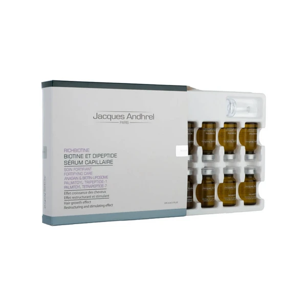 سرم ضدریزش مو حاوی بیوتین و دی پپتید ژاک آندرل-داروخانه آنلاین ادارو