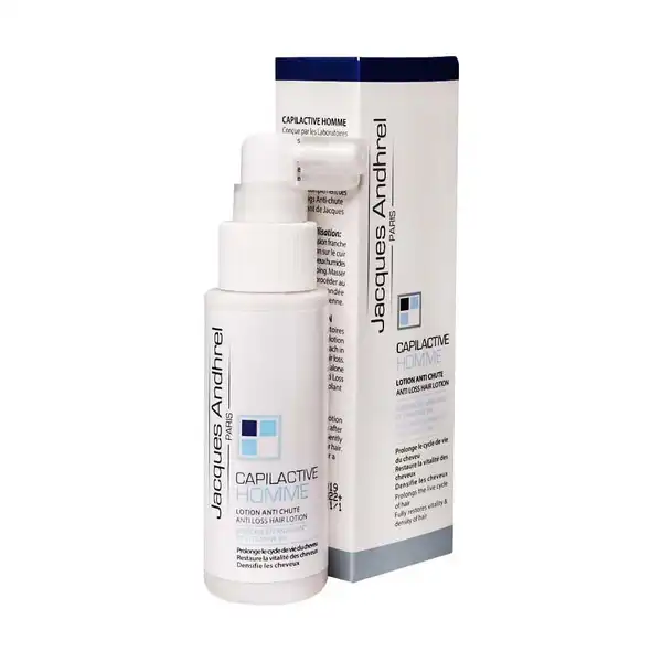 Jacques Andhrel Capilactive Homme Lotion Anti Loss Hiar 60 ml لوسیون تقویت کننده موی آقایان کپیل اکتیو ژاک آندرل