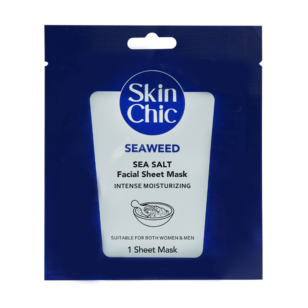ماسک صورت ورقه ای جلبک با عصاره نمک دریایی اسکین شیک - آدارو
