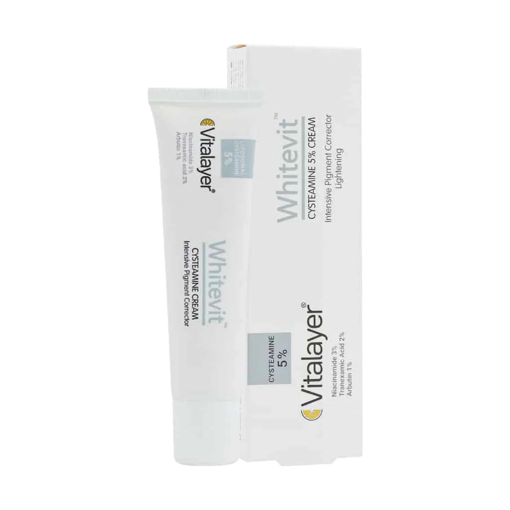کرم ضد لک و روشن کننده قوی سیستئامین 5% ویتالیر
