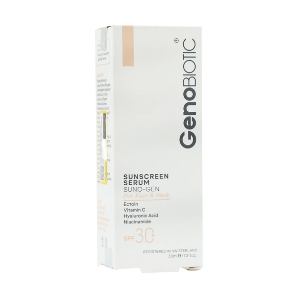 سرم ضدآفتاب +SPF30 صورت و گردن ژنوبایوتیک