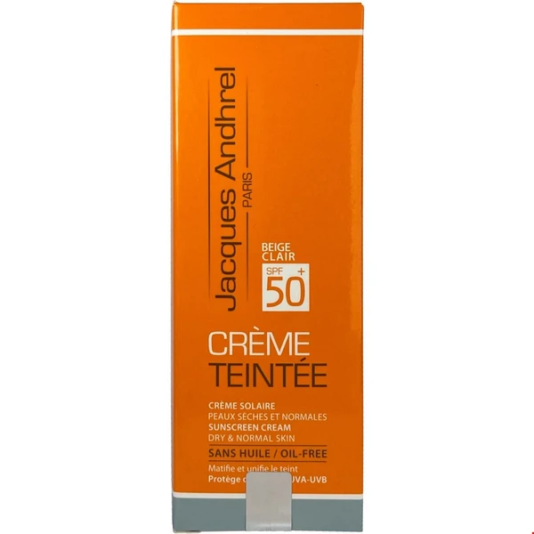 کرم ضد آفتاب بژ روشن 50 SPF پوست خشک و معمولی ژاک آندرل-داروخانه آنلاین آدارو