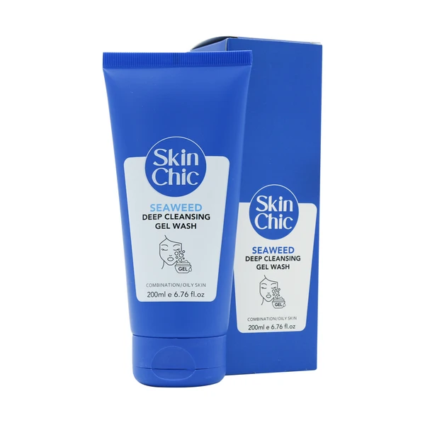 ژل شستشوی عمقی عصاره جلبک دریایی اسکین شیک-داروخانه آنلاین آدارو