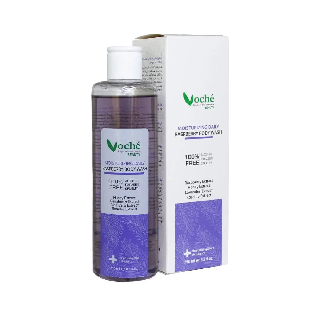 شامپو بدن مرطوب کننده حاوی عصاره تمشک وچه