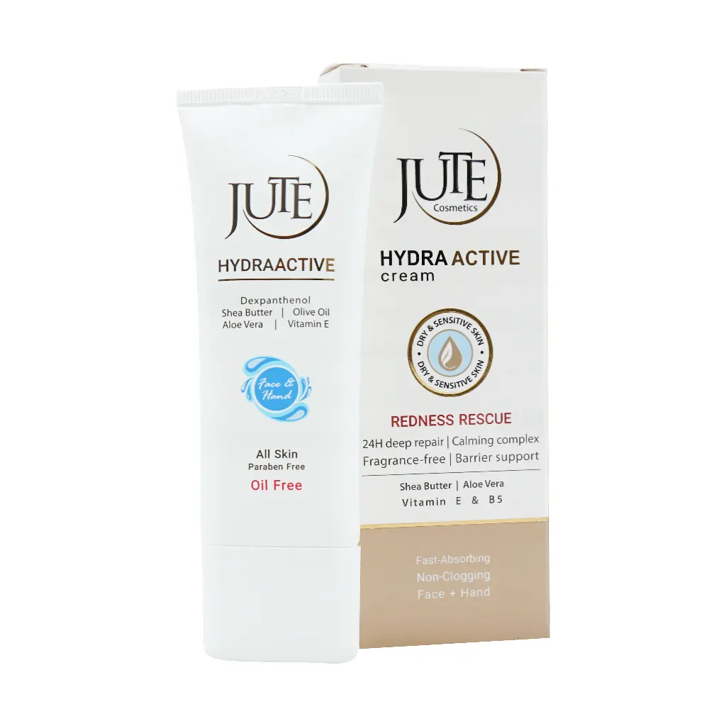 کرم مرطوب کننده و آبرسان Hydra Active مخصوص پوست خشک و حساس ژوت 70 میلی‌لیتر Jute-داروخانه آنلاین آدارو
