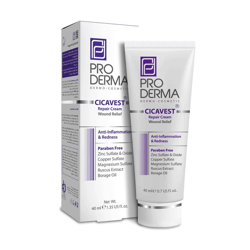 کرم بازسازی کننده پوست سیکاوست پرودرما 40 میلی‌لیتر Pro Derma -داروخانه آنلاین آدارو