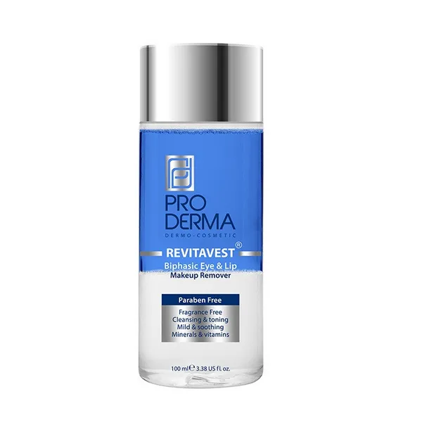 محلول دو فاز پاک کننده آرایش چشم و لب پرودرما 100 میلی‌لیتر Proderma-داروخانه آنلاین آدارو