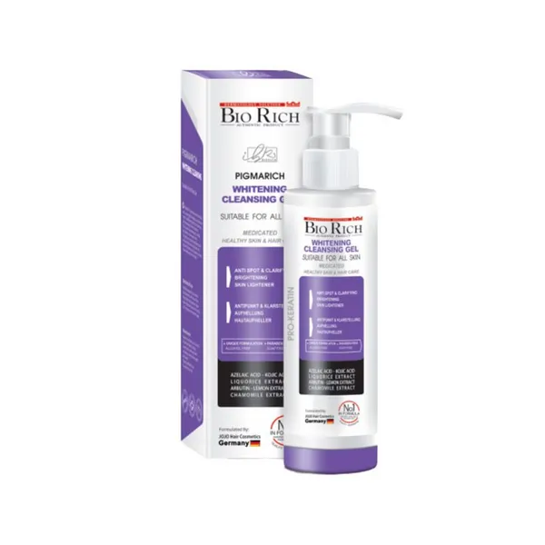 ژل شستشوی صورت روشن کننده پوست (پیگماریچ) بایوریچ 200 میلی لیتر Bio Rich -داروخانه آنلاین آدارو