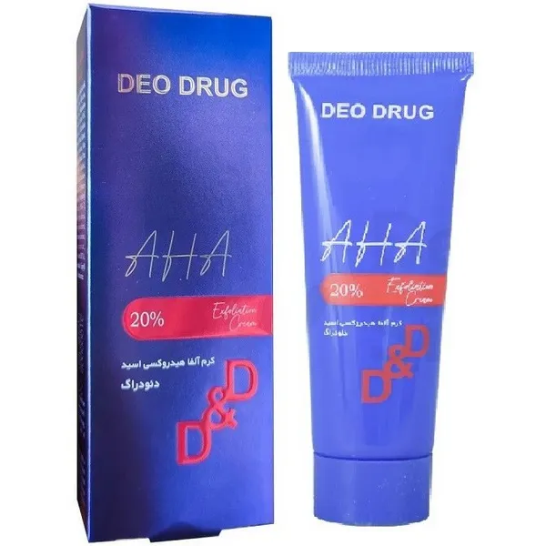 کرم لایه بردار آلفا هیدروکسی اسید 20% دئودراگ 45 میلی لیتر Deo Drug -داروخانه آنلاین آدارو
