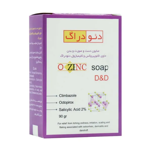 صابون صورت و بدن O Zinc دئودراگ 90 میلی لیتر Deo Drug