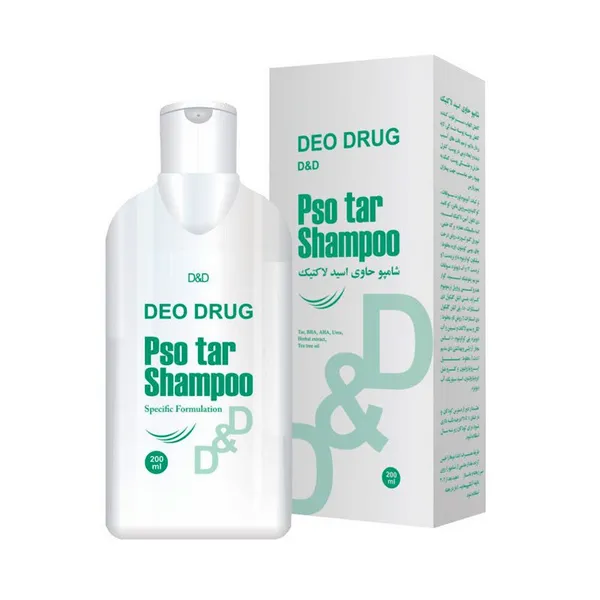 شامپو پسوریازیس حاوی اسید لاکتیک دئودراگ 200 میلی لیتر Deo Drug -داروخانه آنلاین آدارو