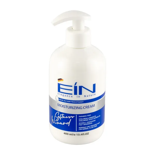 کرم نرم‌کننده و مرطوب‌کننده پمپی حاوی کلاژن و ویتامین E ای آی ان 400 میلی‌لیتر Ein -داروخانه آنلاین آدارو