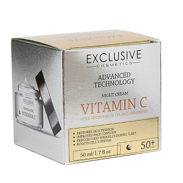 کرم ضد چروک شب مدل ویتامین سی اکسکلوسیو 50 میلی لیتر Exclusive