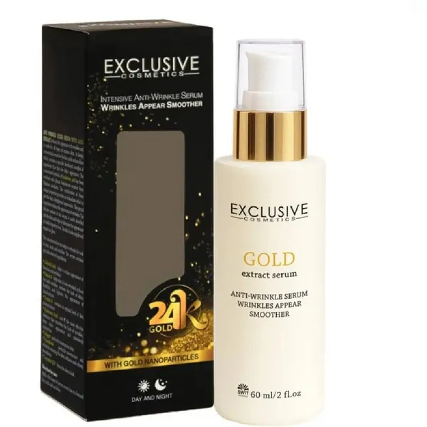سرم ضد چروک حاوی ذرات طلا اکسکلوسیو 60 میلی لیتر Exclusive -داروخانه آنلاین آدارو