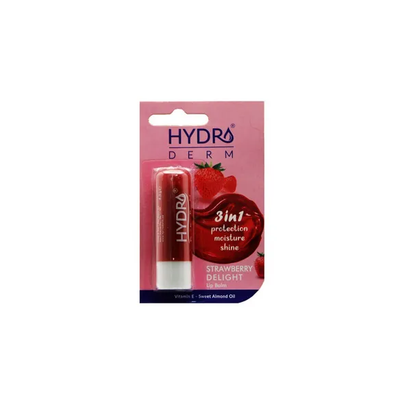 بالم لب رطوبت رسان با طعم توت فرنگی هیدرودرم 4.5 گرم Hydroderm