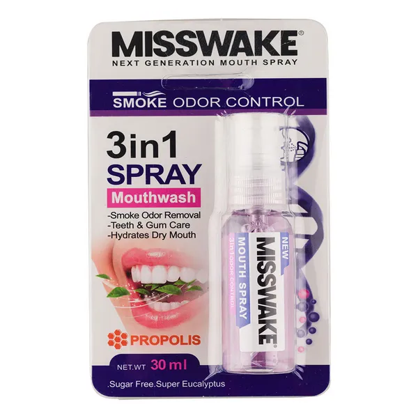 اسپری خوشبو کننده دهان با طعم اکالیپتوس میسویک 30 میلی لیتر Misswake