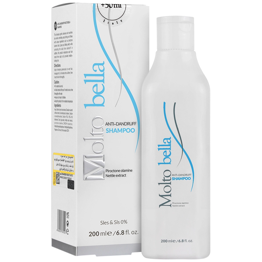 شامپو مناسب موی خشک مولتو بلا 200 میلی‌لیتر Molto Bella-داروخانه آنلاین آدارو